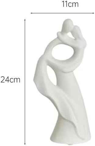 White Abstract Couple Sculpture